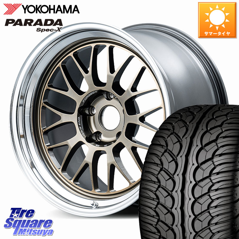 RAYS 【欠品次回7月】 21A spec-SR VOLK RACING 鍛造 ホイール 18インチ 納期要確認商品 18 X 8.5J +34 5穴 114.3 YOKOHAMA F2318 PARADA Spec-X PA02 スペックX ヨコハマ 235/60R18 アウトランダーPHEV