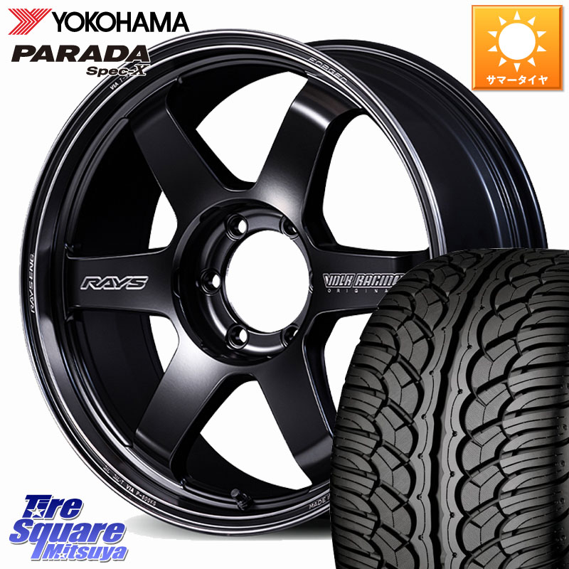 RAYS 【欠品次回10~11月】 ボルクレーシング TE37 ウルトラ ラージ PCD Black shadow LTD. ホイール 22インチ 22 X 9.0J(M14) +45 6穴 139.7 YOKOHAMA F0387 PARADA Spec-X PA02 スペックX ヨコハマ 285/45R22