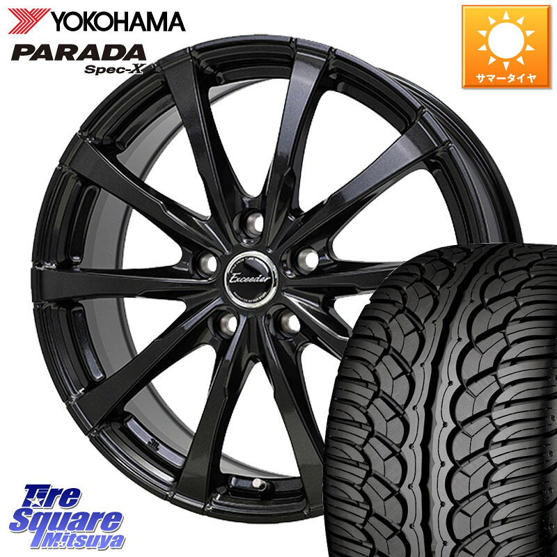 YOKOHAMA F2318 PARADA Spec-X PA02 スペックX ヨコハマ 235/60R18HotStuff Exceeder E08 平座仕様(レクサス・トヨタ専用) ホイール 18インチ エクシーダ 18X7.5J 37 5穴 114.3 50系RAV4 60系RAV4 トレイルシーカー RAV4 50系 ソルテラ RAV4 60系 bZ4X RX レクサス|タイヤスクエアミツヤ
