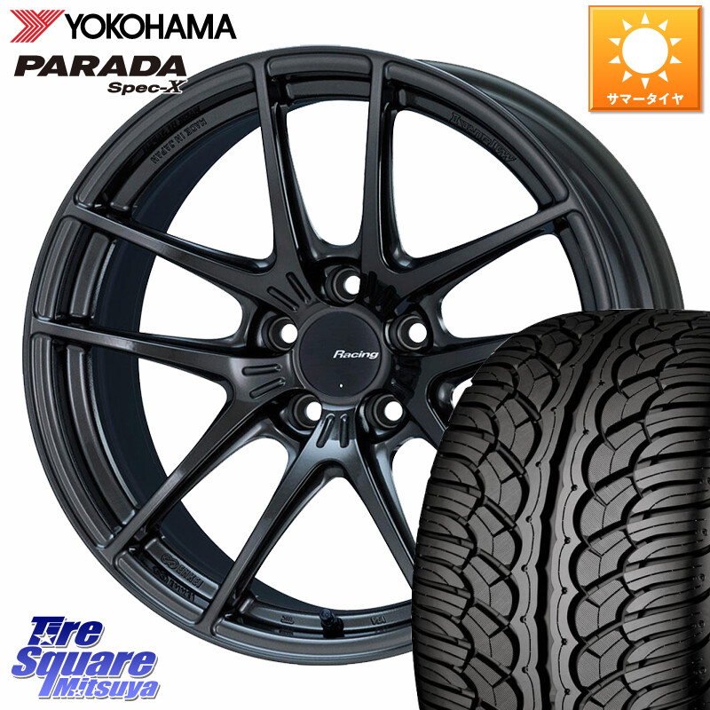 YOKOHAMA F2318 PARADA Spec-X PA02 スペックX ヨコハマ 235/60R18KYOHO ENKEI Racing NVR5 ホイール 18インチ 18X7.5J 48 5穴 114.3 CX-5 CX5 MAZDA CX-7 CX7 MAZDA CR-V｜タイヤスクエアミツヤ