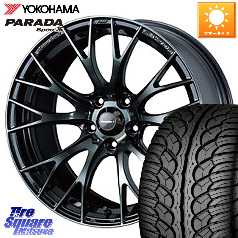 YOKOHAMA F2318 PARADA Spec-X PA02 スペックX ヨコハマ 235/60R18WEDS WedsSport SA-20R SA20R ウェッズ スポーツ ホイール 18インチ 18X8.5J 35 5穴 114.3 アウトランダーPHEV｜タイヤスクエアミツヤ