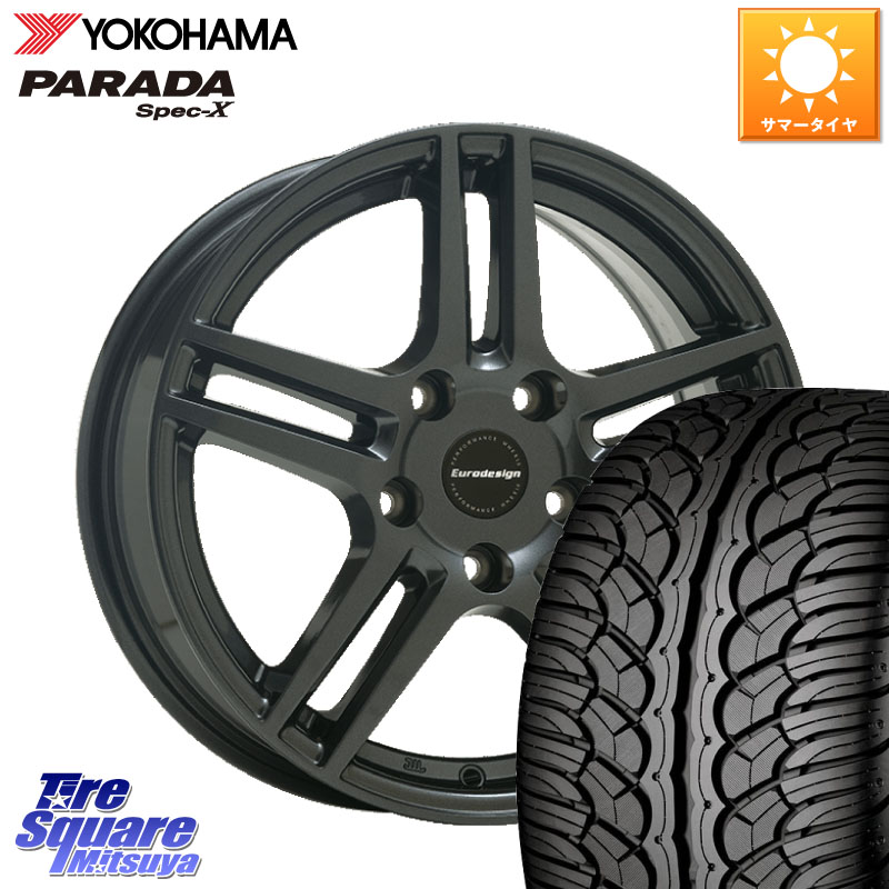 YOKOHAMA F2318 PARADA Spec-X PA02 スペックX ヨコハマ 235/60R18阿部商会 Eurodesign EIGER ホイール 18インチ 18X8.0J(MB X253) 40 5穴 112 メルセデスベンツ GLC(X253)|タイヤスクエアミツヤ
