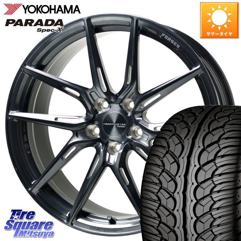 HotStuff TSF-02 BRSC トラフィックスターフォージド 20インチ 20 X 8.5J(M14B) +43 5穴 114.3 YOKOHAMA F3043 PARADA Spec-X PA02 スペックX ヨコハマ 235/55R20 レクサスRX A10 H10系