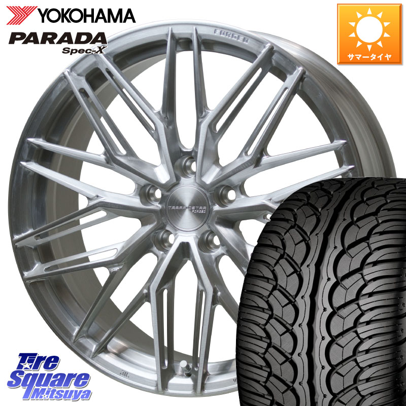 HotStuff TSF-03 BRS トラフィックスターフォージド 20インチ 20 X 8.5J +38 5穴 114.3 YOKOHAMA F0389 PARADA Spec-X PA02 スペックX ヨコハマ 255/40R20