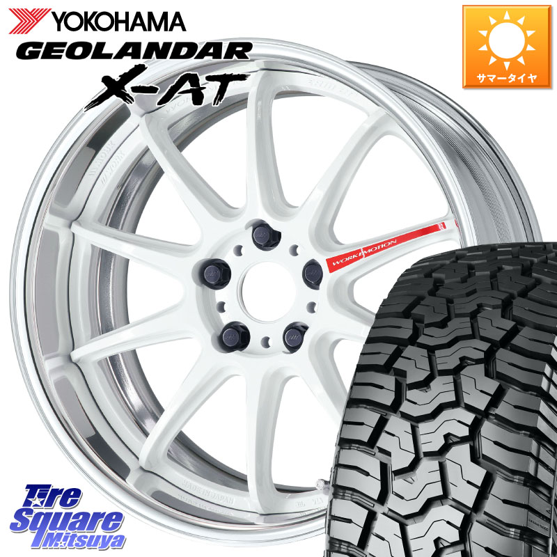 YOKOHAMA E5719 GEOLANDAR X-AT G016 アウトラインホワイトレター ヨコハマ 235/60R18WORK EMOTION ZR10 L Disk AZW 18インチ 2ピース 18X8.5J 30 5穴 114.3 デリカD:5 D5 カスタムサイズ｜タイヤスクエアミツヤ