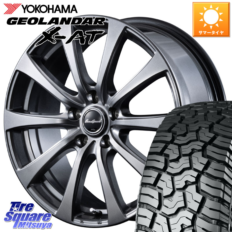 YOKOHAMA E5719 GEOLANDAR X-AT G016 アウトラインホワイトレター ヨコハマ 235/60R18MANARAY ★ハブリングボルト付属★ G10 在庫● MID EuroSpeed レクサス トヨタ専用 ホイール 18インチ 18X7.5J(M14B) 37 5穴 114.3 レクサスNX20系 クラウンスポーツ クラウンエステ｜タイヤスクエアミツヤ