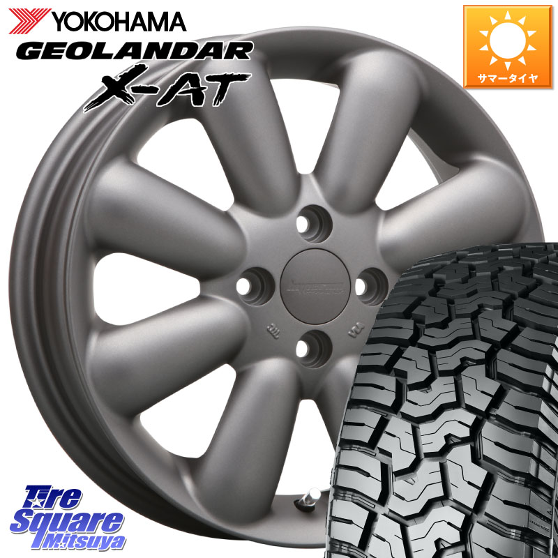 MLJ HYPERION PINO+ ハイペリオン ピノプラス ホイール 14インチ 14 X 4.5J +43 4穴 100 YOKOHAMA E5417 GEOLANDAR X-AT G016 在庫● LT165/65R14 ヨコハマ 165/65R14 キャスト[アクティバ] ピクシスジョイ[Cグレード] ハイゼット アゲトラCustom車用※軽自動車専用ホイ