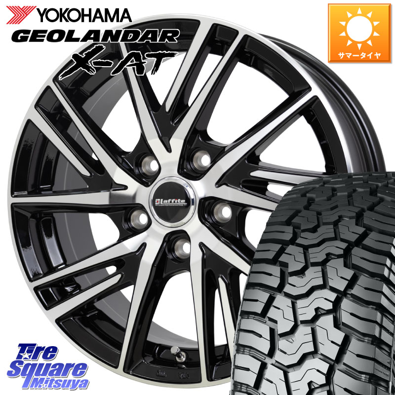 HotStuff ラフィット LW06-2 LW-06-2 ホイール 17インチ 17 X 6.5J +53 5穴 114.3 YOKOHAMA E5720 GEOLANDAR X-AT G016 在庫● アウトラインホワイトレター ヨコハマ 225/65R17 84,623円