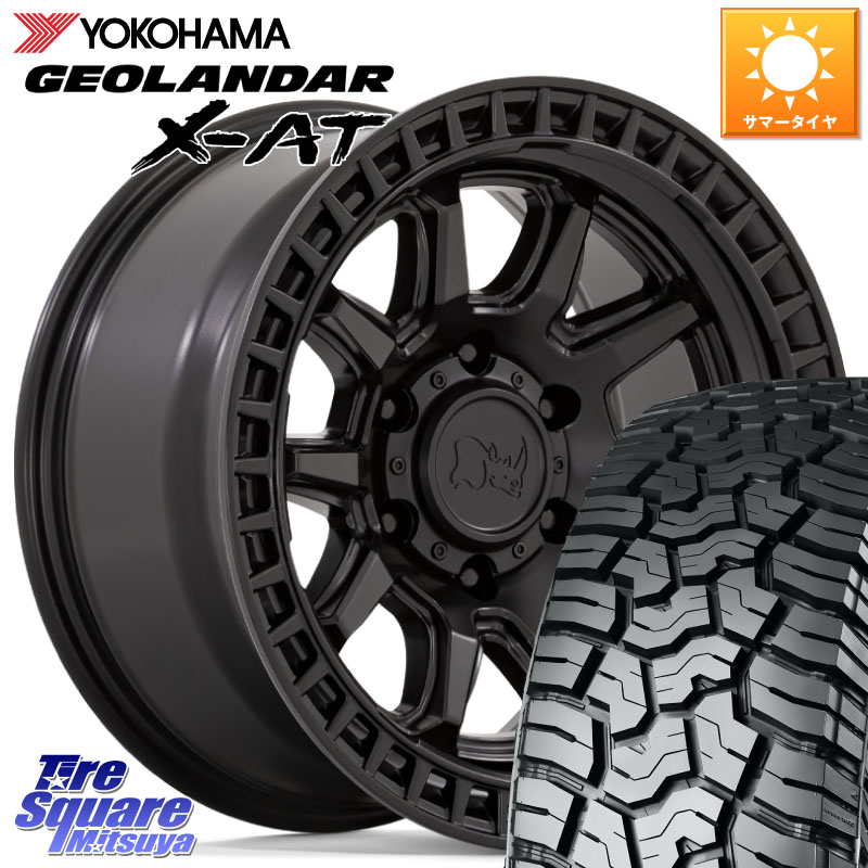 BLACK RHINO CALICO カリコ ホイール 17インチ ブラックライノ 17 X 8.5J +0 6穴 139.7 YOKOHAMA E5384 GEOLANDAR X-AT G016 ヨコハマ 275/65R17
