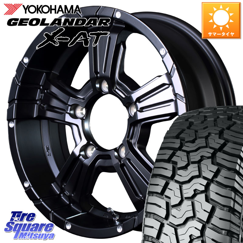 MANARAY MID ナイトロパワー CROSS CLAW ※インセット-5 ホイール 16インチ 16 X 6.0J +0 5穴 139.7 YOKOHAMA E5168 GEOLANDAR X-AT G016 ブラックレター ヨコハマ 235/70R16 ジムニー専用(要リフトアップ・オーバーフェンダー等) ジムニ－シエラ・ノマド(カスタム)