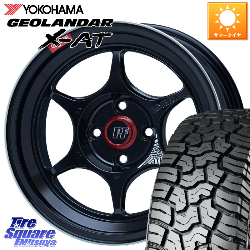 YOKOHAMA R8335 GEOLANDAR X-AT G016 ヨコハマ 185/60R16ENKEI エンケイ PerformanceLine PF06 BK ホイール 16インチ 16X6.5J 38 4穴 100 アクアクロスオーバー MAZDA2|タイヤスクエアミツヤ