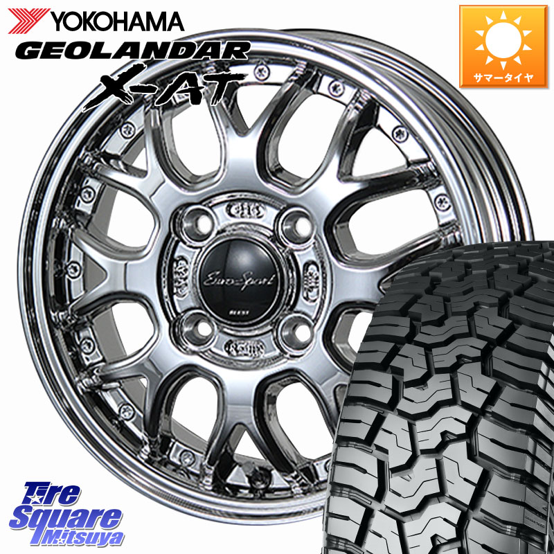 YOKOHAMA E5163 GEOLANDAR X-AT G016 在庫● 145R14 ヨコハマ 145/*R14BLEST EuroSport Type815 軽自動車専用 ホイール 14インチ 14X4.5J 45 4穴 100 ハイゼットアゲトラCustom車用※軽自動車専用ホイール※ キャリイ エブリイ アゲトラ|タイヤスクエアミツヤ