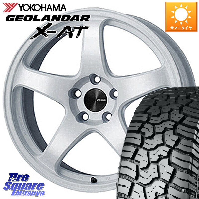 ENKEI エンケイ PerformanceLine PF05 WH 軽カー用 16インチ 16 X 5.5J +45 4穴 100 YOKOHAMA R8335 GEOLANDAR X-AT G016 ヨコハマ 185/60R16 FITクロスター