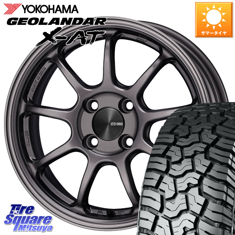 ENKEI PerformanceLine PF09 ホイール 4本 15インチ 15 X 6.0J +42 4穴 100 YOKOHAMA R8336 GEOLANDAR X-AT G016 ヨコハマ 165/60R15 ミラージュ