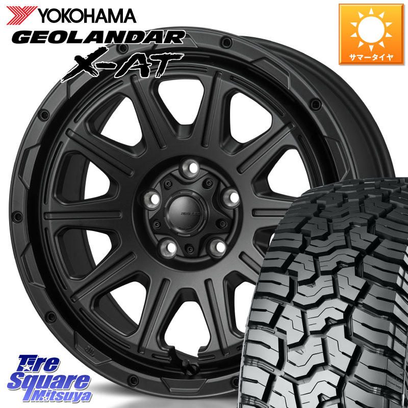 MONZA HI-BLOCK REGULES BK 17インチ 17 X 7.5J +41 5穴 114.3 YOKOHAMA E5795 GEOLANDAR X-AT G016 ヨコハマ 235/65R17 50系RAV4