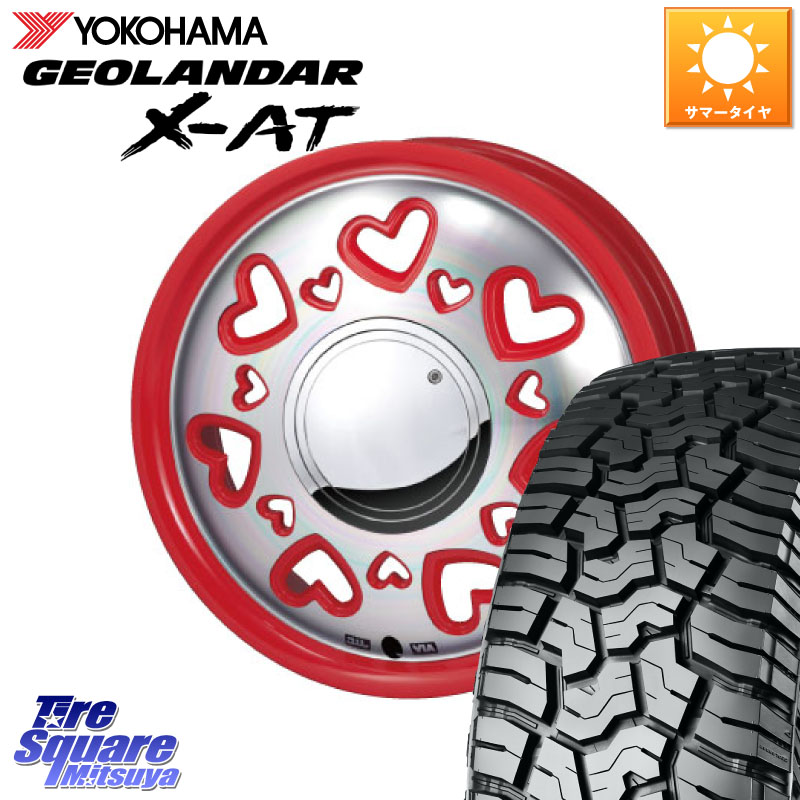 MONZA K Quty キューティー ホイール 15インチ 15 X 4.5J +43 4穴 100 YOKOHAMA R8336 GEOLANDAR X-AT G016 ヨコハマ 165/60R15 キャスト[アクティバ] ハスラー ピクシスジョイ[Cグレード] ハイゼット アゲトラCustom車用※軽自動車専用ホイール※ 64,202円