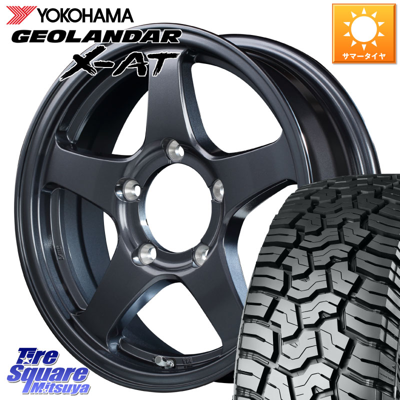 MANARAY オフパフォーマー OFF PERFORMER RT-5N+2 GM 16 X 5.5J +22 5穴 139.7 YOKOHAMA E5295 GEOLANDAR X-AT G016 アウトラインホワイトレター 195R16 ヨコハマ 195/*R16