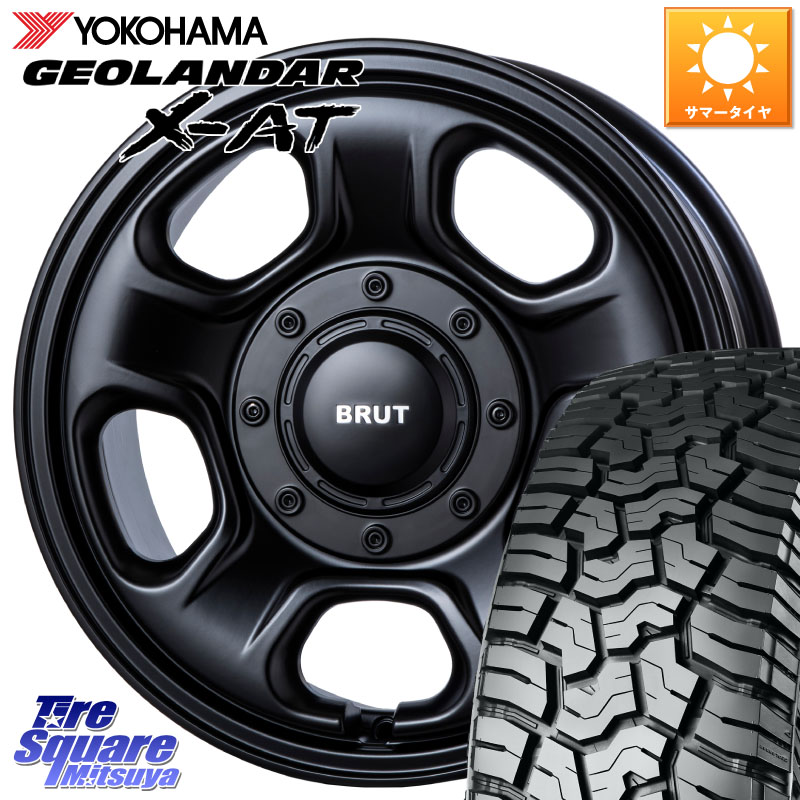 BRUT ブルート BR-33 BR33 ホイール 16インチ 16 X 6.5J +30 5穴 114.3 YOKOHAMA E5476 GEOLANDAR X-AT G016 アウトラインホワイトレター ヨコハマ 225/75R16