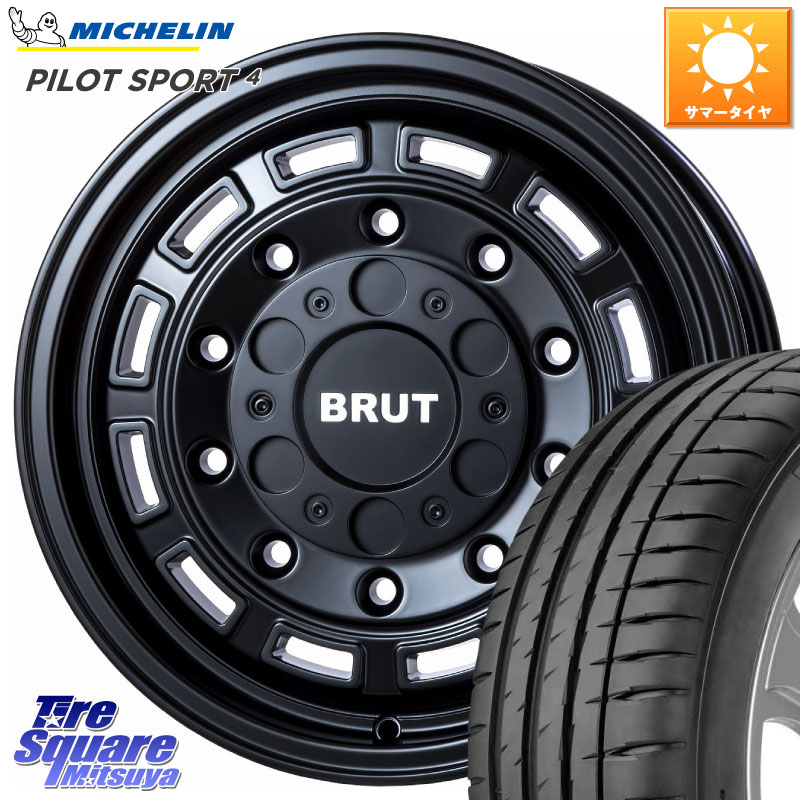 BRUT ブルート BR-70 BR70 ホイール 16インチ 16 X 6.5J +30 5穴 100 ミシュラン PILOT SPORT4 パイロットスポーツ4 (94Y) XL 正規 205/55R16 210系カローラスポーツ 107,675円