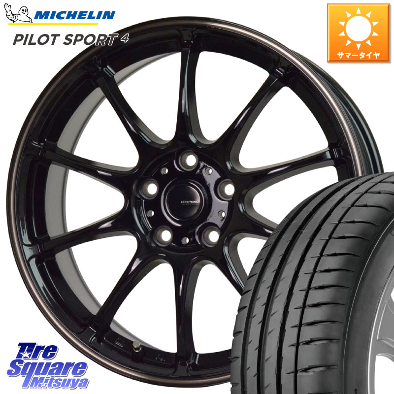 ミシュラン PILOT SPORT4 パイロットスポーツ4 85Y 正規 215/40R18HotStuff G・SPEED P-07 ジー・スピード ホイール 18インチ 18X7.5J 48 5穴 114.3 リーフ LEAF 日産|タイヤスクエアミツヤ