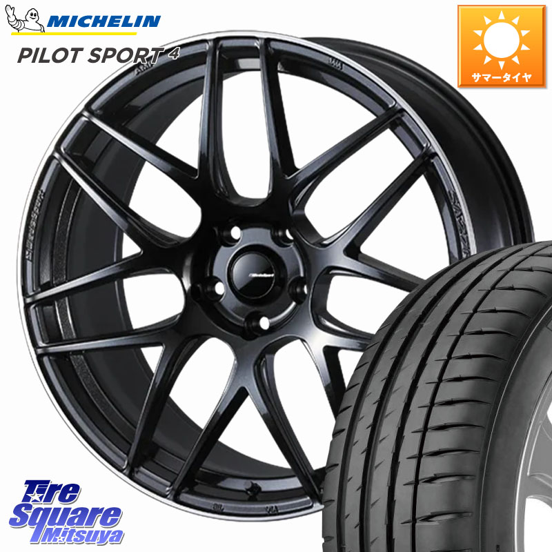 ミシュラン PILOT SPORT4 パイロットスポーツ4 (99Y) XL MO 正規 235/45R19WEDS WedsSport SA-27R SA27R ウェッズ スポーツ ホイール 19インチ 19X8.0J 45 5穴 114.3 ZE2リーフ|タイヤスクエアミツヤ