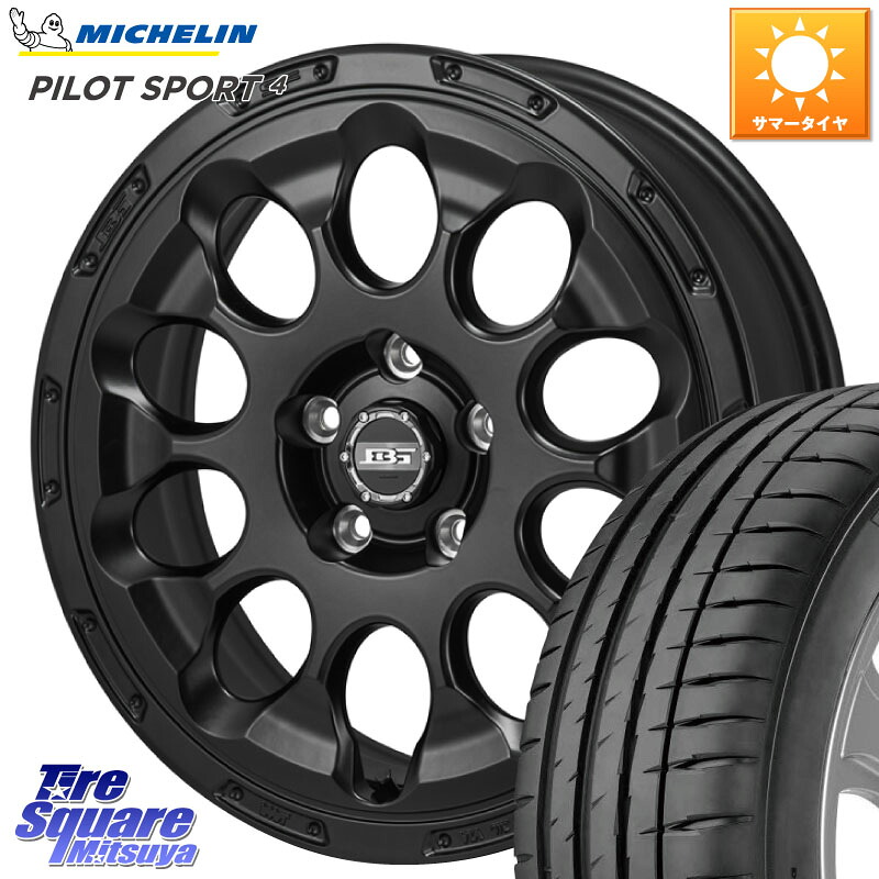 Japan三陽 ボトムガルシア CHRONO クロノ 17 X 7.0J +45 5穴 114.3 ミシュラン PILOT SPORT4 パイロットスポーツ4 (93Y) XL 正規 205/50R17 GU系インプレッサ フロンクス
