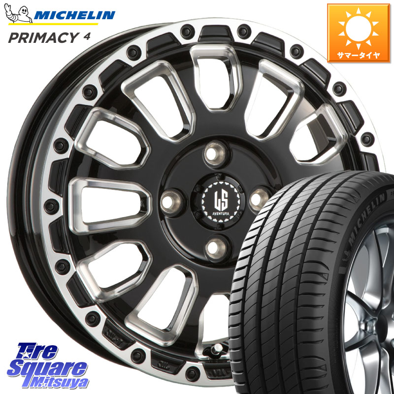 阿部商会 LA STRADA AVENTURA アヴェンチュラ 16インチ 16 X 6.0J +40 4穴 100 ミシュラン PRIMACY4 プライマシー4 87W ★ 正規 195/55R16 99,253円