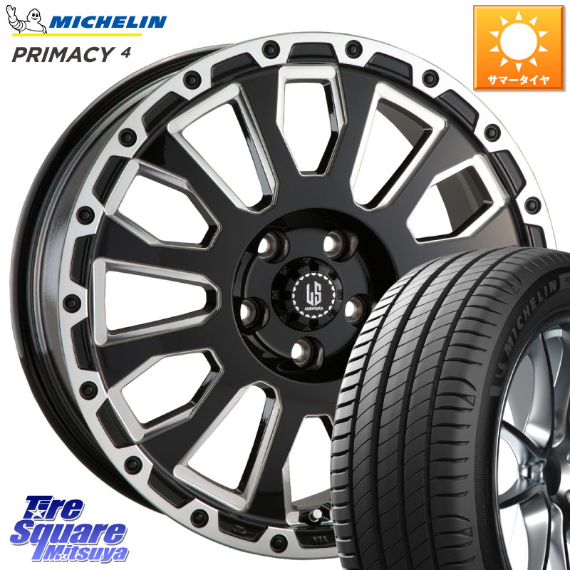 ミシュラン PRIMACY4 プライマシー4 91W ★ 正規 205/55R16阿部商会 LA STRADA AVENTURA アヴェンチュラ 16インチ 16X7.0J 42 5穴 114.3 GRヤリスRSノーマルキャリパー リーフ LEAF 日産 オーリス カローラルミオン IS レクサス|タイヤスクエアミツヤ