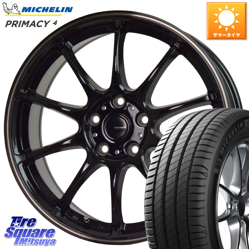 HotStuff G・SPEED P-07 ジー・スピード ホイール 18インチ 18 X 7.5J +48 5穴 114.3 ミシュラン PRIMACY4 プライマシー4 103V MO 正規 235/60R18