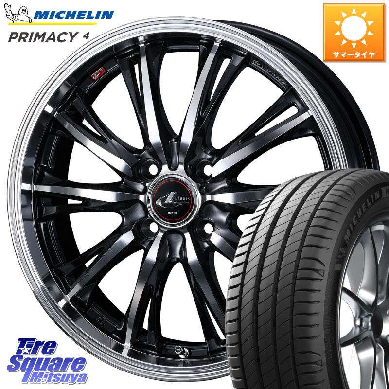 ミシュラン PRIMACY4 プライマシー4 83H E 正規 205/45R16WEDS 41164 LEONIS RT ウェッズ レオニス PBMC ホイール 16インチ 16X6.0J 42 4穴 100|タイヤスクエアミツヤ