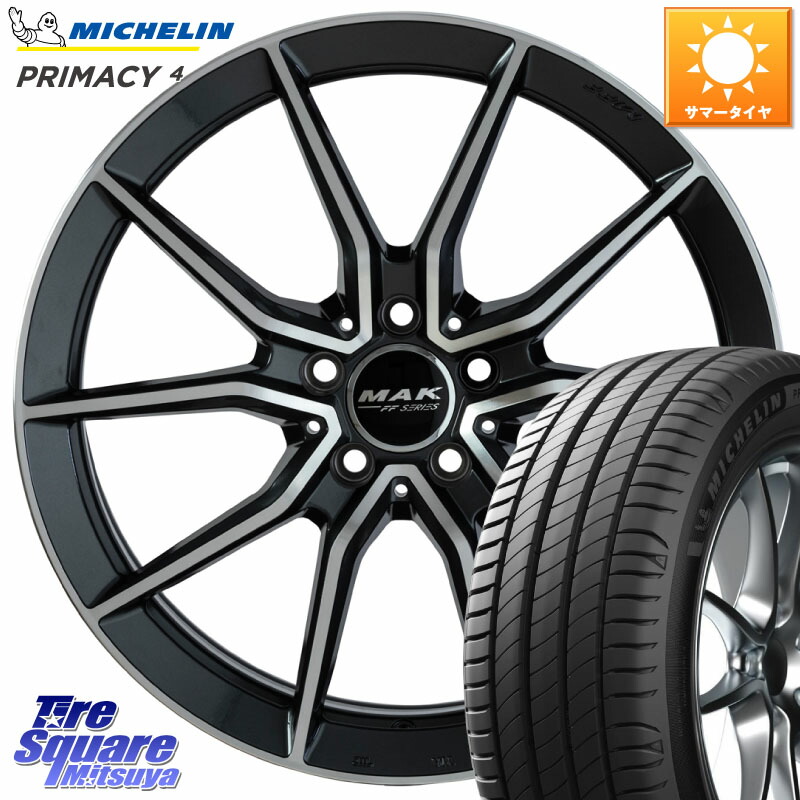 阿部商会 MAK ARGENTO FF ホイール 19インチ 19 X 8.0J(MB X253) +33 5穴 112 ミシュラン PRIMACY4 プライマシー4 Acoustic 105W XL GOE SUV 正規 235/55R19 メルセデスベンツ GLC(X253)