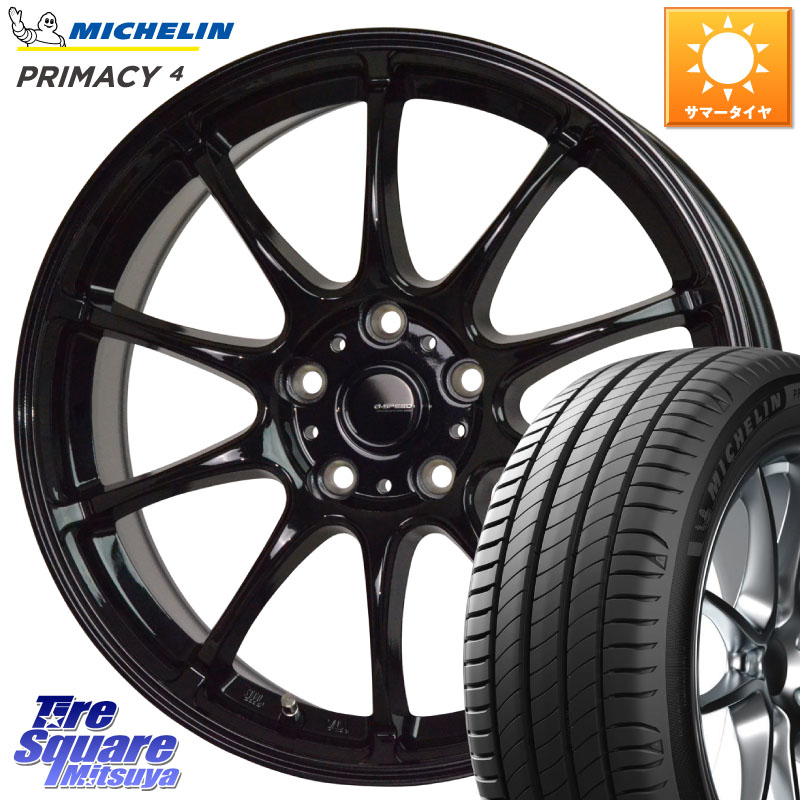 ミシュラン PRIMACY4 プライマシー4 91W ★ 正規 205/55R16HotStuff G.SPEED G-07 ホイール 16インチ ジースピード 16X6.5J 48 5穴 100 カローラスポーツ 50系プリウス BRZ/86/GR86 プリウス・プリウスPHV CT レクサス GR 86 ハチロク 86 ハチロク インプレッサ XV｜タイヤスクエアミツヤ