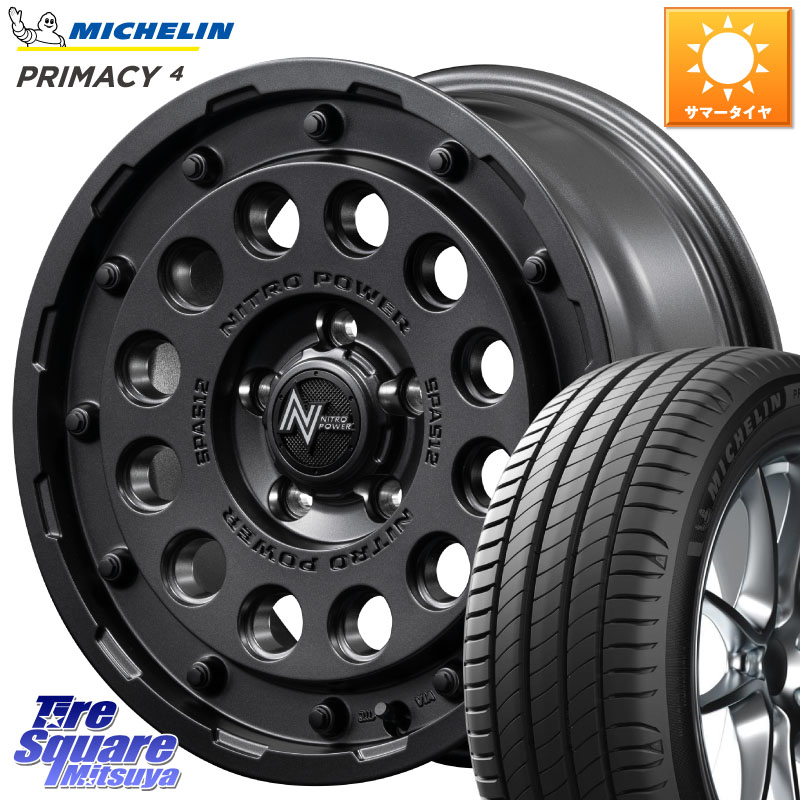 MANARAY MID ナイトロパワー H12 SHOTGUN BB ホイール 16インチ 16 X 7.0J +40 5穴 114.3 ミシュラン PRIMACY4 プライマシー4 92V MO E 正規 205/60R16 90系ノア ヴォクシー プリウスアルファ RP6～8ステップワゴン