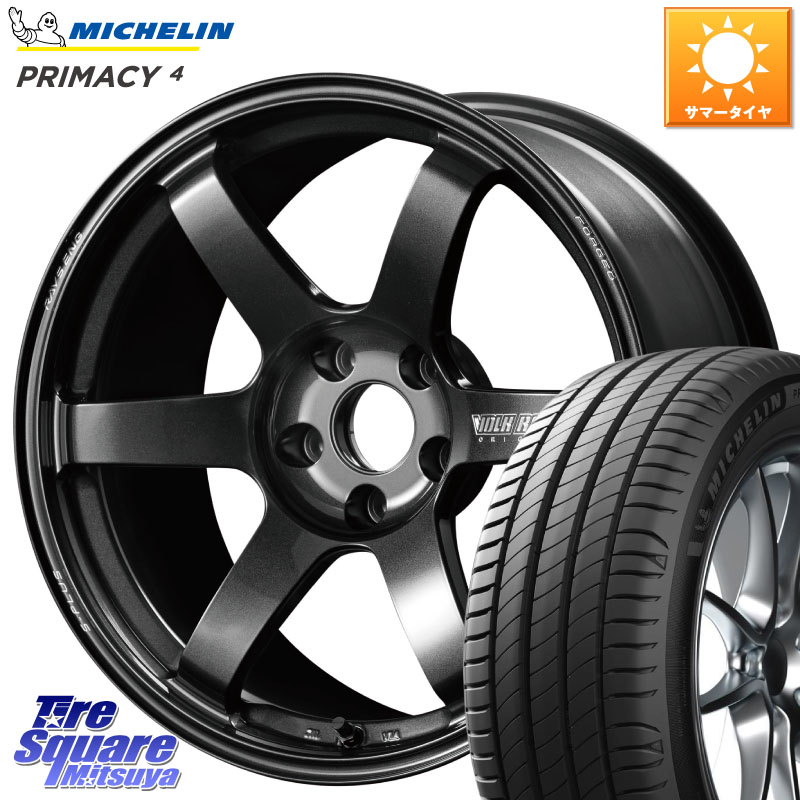 RAYS 【欠品次回10~11月】 TE37 SAGA S-plus VOLK RACING 鍛造 ホイール 18インチ 18 X 8.0J +45 5穴 114.3 ミシュラン PRIMACY4 プライマシー4 93H AO 正規 245/40R18 WRX S4(VBH)