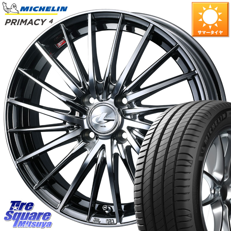 WEDS LEONIS FR レオニス FR ホイール 16インチ 16 X 6.0J +50 4穴 100 ミシュラン PRIMACY4 プライマシー4 83H E 正規 205/45R16