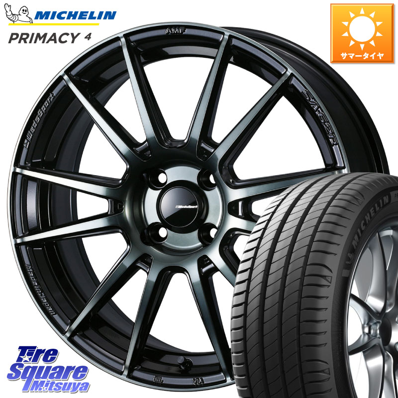 WEDS WedsSport SA-62R ホイール 15インチ 15 X 6.0J +38 4穴 100 ミシュラン PRIMACY4 プライマシー4 91V 正規 195/65R15 E13オーラ