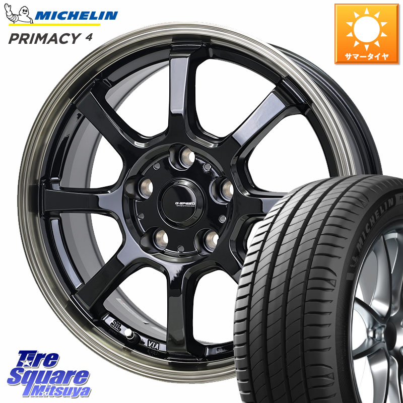 HotStuff G-SPEED P-08 ホイール 16インチ ジースピード 16 X 6.5J +40 5穴 114.3 ミシュラン PRIMACY4 プライマシー4 92V MO E 正規 205/60R16 90系ノア ヴォクシー プリウスアルファ P15キックス RP6～8ステップワゴン MAZDA3