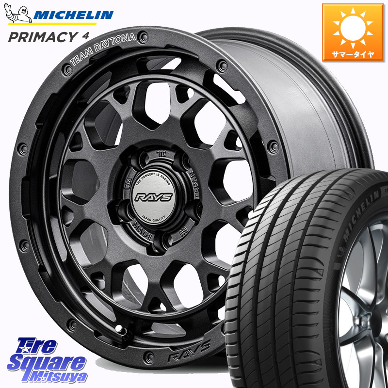 ミシュラン PRIMACY4 プライマシー4 95W XL ★ 正規 205/55R17RAYS 【欠品次回~1月】 TEAM DAYTONA M9+ Spec M ホイール 17インチ 17X7.0J 40 5穴 114.3 90系ノア/ヴォクシー RP6～8ステップワゴン SAI ノア NOAH｜タイヤスクエアミツヤ