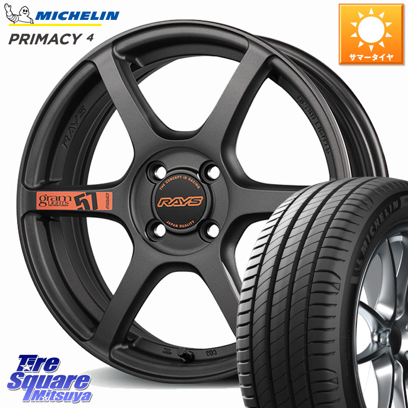 RAYS 【欠品次回要問合せ】 57C6 SpecD gramLIGHTS ホイール 16インチ 16 X 5.5J +45 4穴 100 ミシュラン PRIMACY4 プライマシー4 81H E 正規 185/50R16 Mx27/37/47Sソリオ・デリカD2 MAD7Sソリオ・MBD7SデリカD2