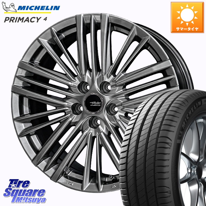 ミシュラン PRIMACY4 プライマシー4 98W XL VOL 正規 235/45R18KYOHO TAYLOR TL-1 テイラー ハイパーメタルブラック M14球面座ボルト専用 ホイール 18インチ 18X7.5J(M14B) 38 5穴 114.3 レクサスIS30系後期|タイヤスクエアミツヤ