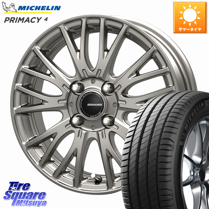 ミシュラン PRIMACY4 プライマシー4 83H E 正規 205/45R16KOSEI QRASIZ クレイシズ SE48 ホイール 16インチ 16X6.0J 50 4穴 100｜タイヤスクエアミツヤ