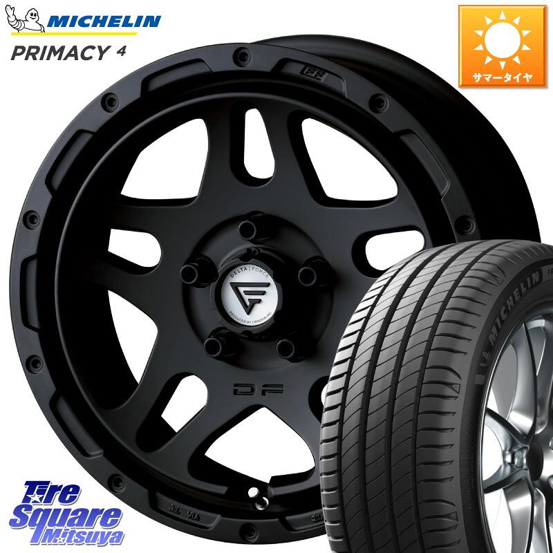 DELTA FORCE OVERLANDER ホイール 17インチ 17 X 7.0J +32 5穴 114.3 ミシュラン PRIMACY4 プライマシー4 102H 正規 225/65R17 80系ハリアー