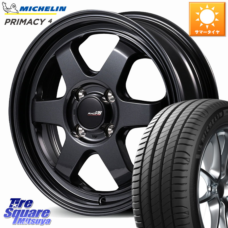 MANARAY MID RACING R06 ホイール 17インチ 17 X 7.5J +42 4穴 100 ミシュラン PRIMACY4 プライマシー4 88H XL S2 正規 205/45R17 MAZDA2