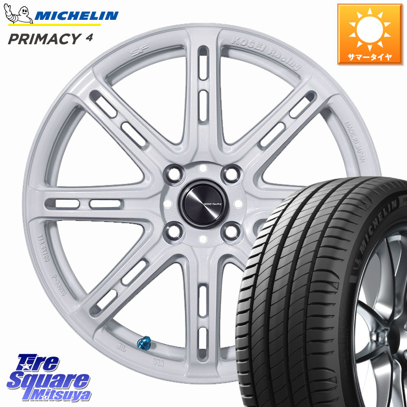 KOSEI SENEKA RP08 ホイール 16インチ 16 X 6.5J +45 4穴 100 ミシュラン PRIMACY4 プライマシー4 83H E 正規 205/45R16