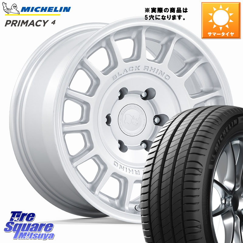 BLACK RHINO VOLL ボル シルバー ホイール 17インチ ブラックライノ◇参考画像 17 X 8.0J +38 5穴 114.3 ミシュラン PRIMACY4 プライマシー4 98V XL VOL 正規 225/50R17