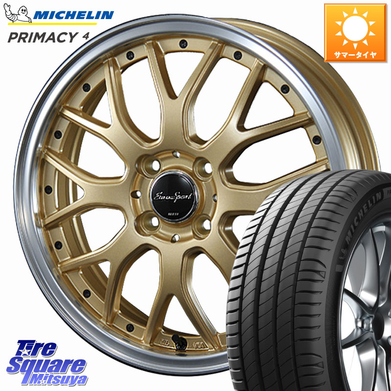 BLEST EuroSport Type815 ホイール 17インチ 17 X 7.0J +53 4穴 100 ミシュラン PRIMACY4 プライマシー4 87W ST 正規 215/45R17