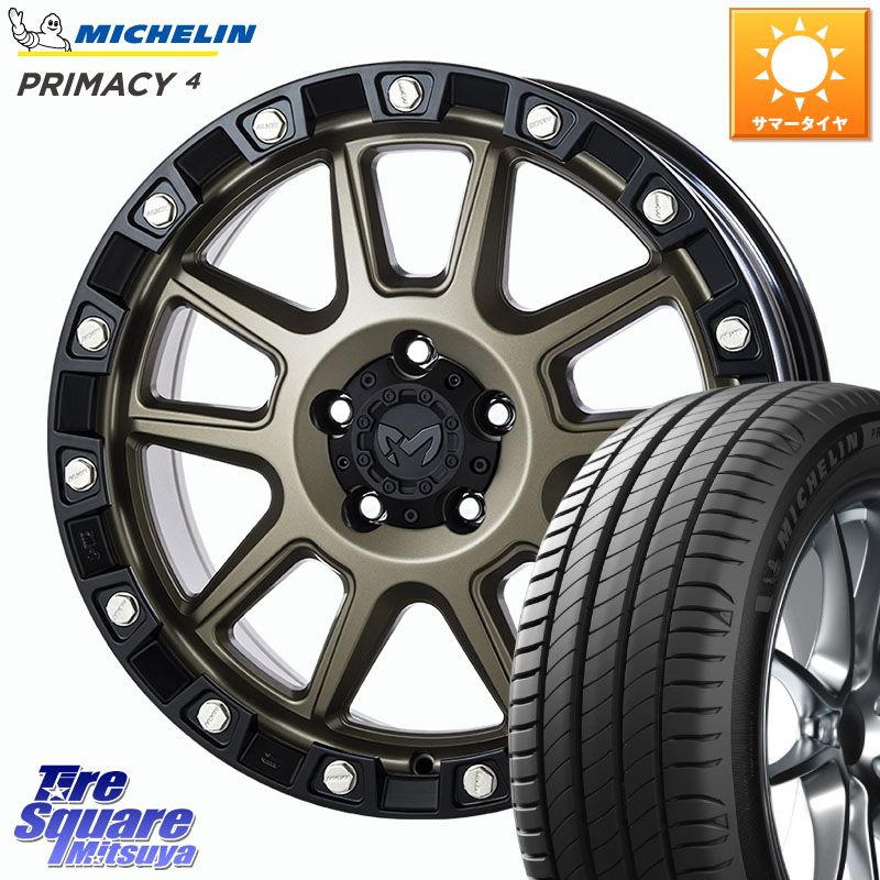 MKW M205 コヨーテブロンズ ホイール 18インチ 18 X 8.0J +40 5穴 114.3 ミシュラン PRIMACY4 プライマシー4 ZP RFT 95V 正規 225/50RF18