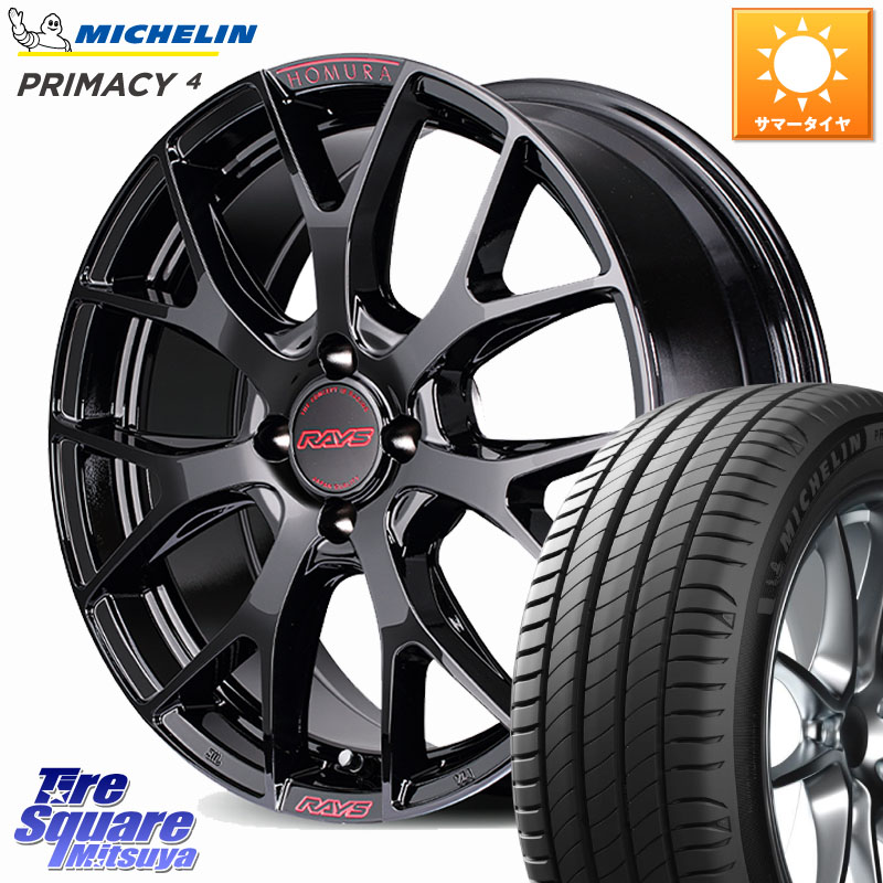 ミシュラン PRIMACY4 プライマシー4 87W ST 正規 215/45R17RAYS HOMURA 2x7FT spec-M ホイール 17インチ 17X7.0J 45 4穴 100 FITクロスター アクア カローラフィールダー｜タイヤスクエアミツヤ