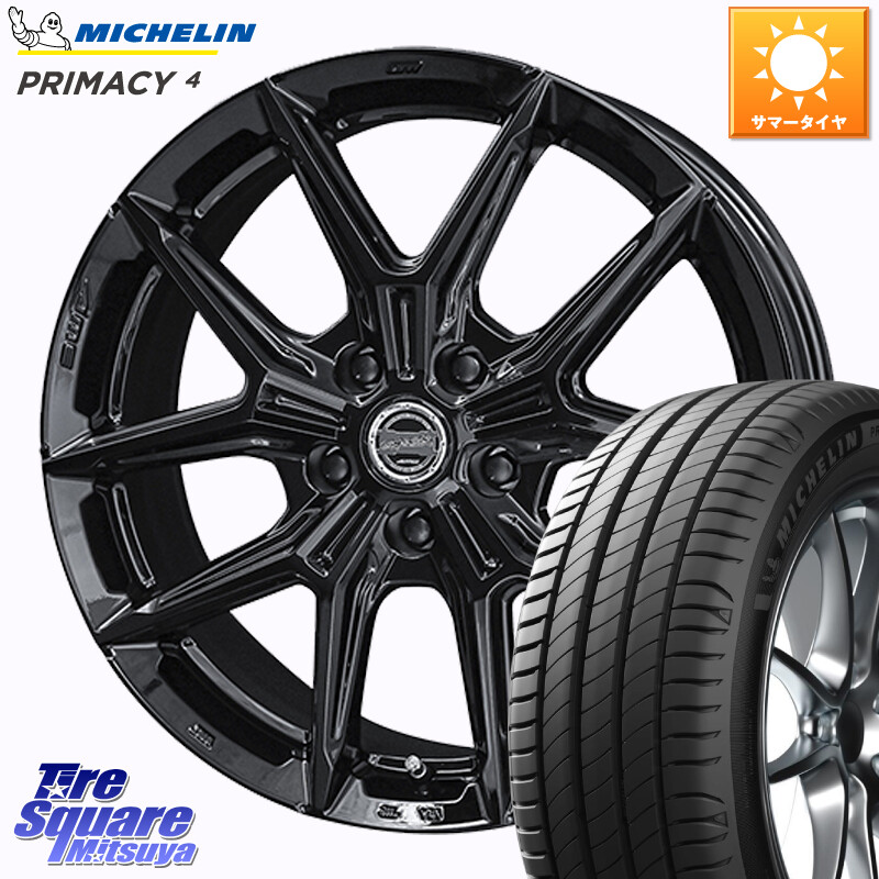 ミシュラン PRIMACY4 プライマシー4 102Y XL AO1 正規 225/55R18KYOHO SMACK IG-TEC スマック ホイール 18インチ グロスブラック 18X7.5J 45 5穴 114.3 SL系フォレスター レイバック SK系フォレスター eビターラ エクリプスクロス｜タイヤスクエアミツヤ