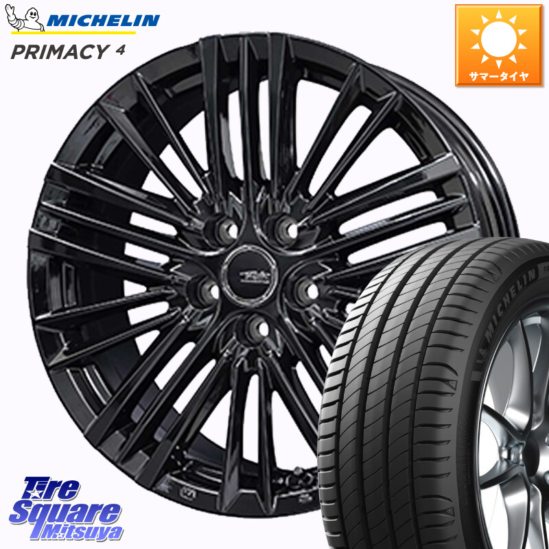 ミシュラン PRIMACY4 プライマシー4 98W XL VOL 正規 235/45R18KYOHO TAYLOR TL-1 テイラー パウダーコート・ブラック M14球面座ボルト専用 ホイール 18インチ 18X7.5J(M14B) 38 5穴 114.3 レクサスIS30系後期｜タイヤスクエアミツヤ
